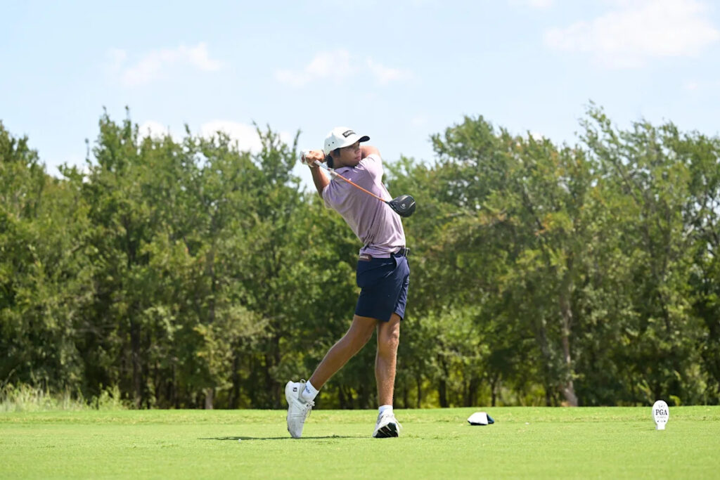 Charlie Woods climbs leaderboard with 70, makes cut at Junior PGA Championship