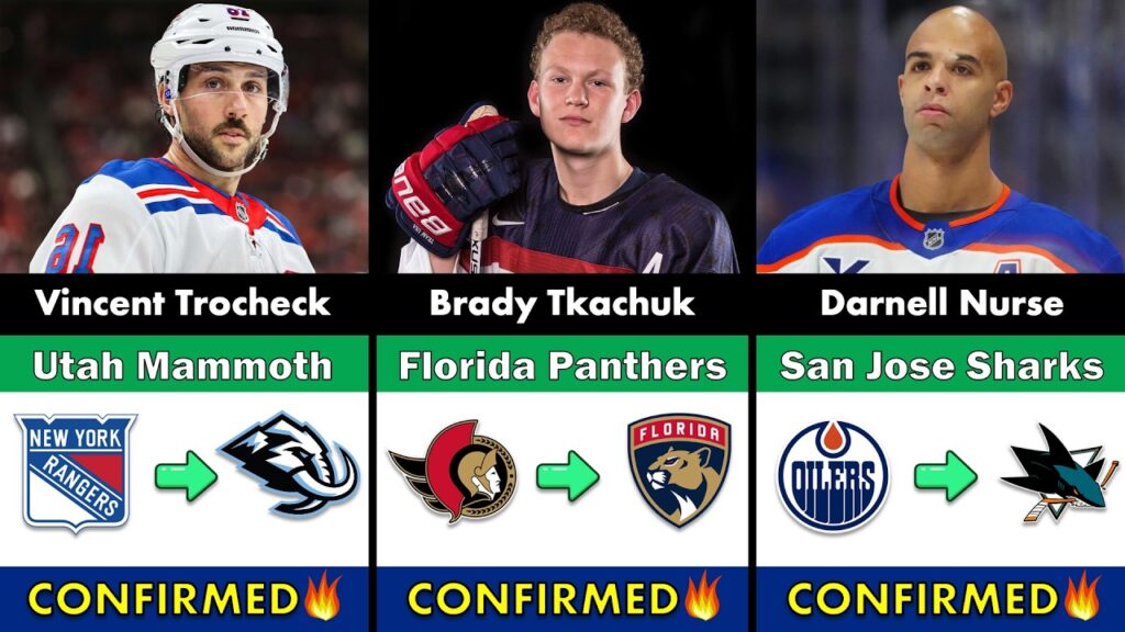 Latest Confirmed NHL Trades of July 2026