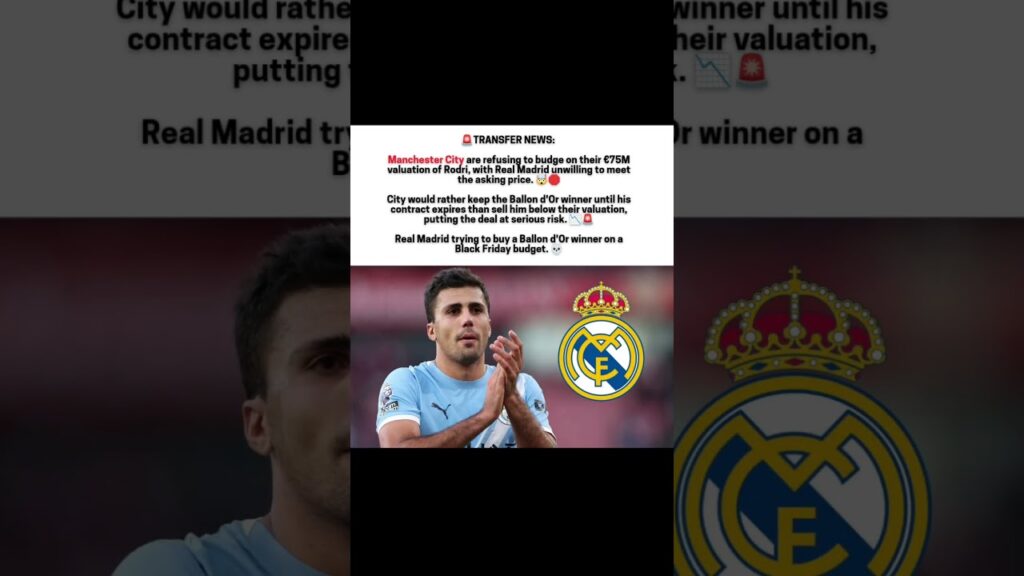 Rodri Man City Transfer News Real Madrid Jose Mourinho #laliga #premierleague