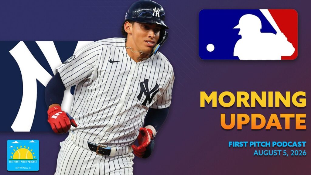 George Lombard Jr Homers In Debut I Daily MLB News and Notes I First Pitch Podcas 8/5/26