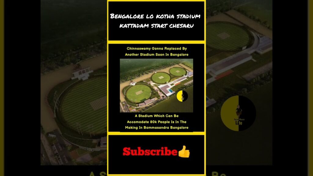 Bengalore lo kotha stadium kattadam start chesaru | #factsmaava #youtubeshorts #shortvideo  #ipl