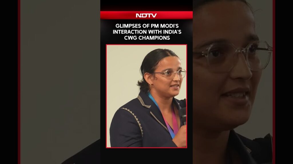 Glimpses of PM Modi’s Interaction With India’s Commonwealth Game Champions