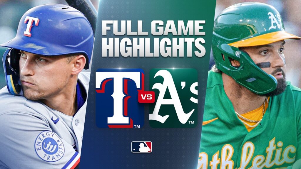 RANGERS vs. ATHLETICS: Official Full Game Highlights (August 14) | 2026 MLB Season