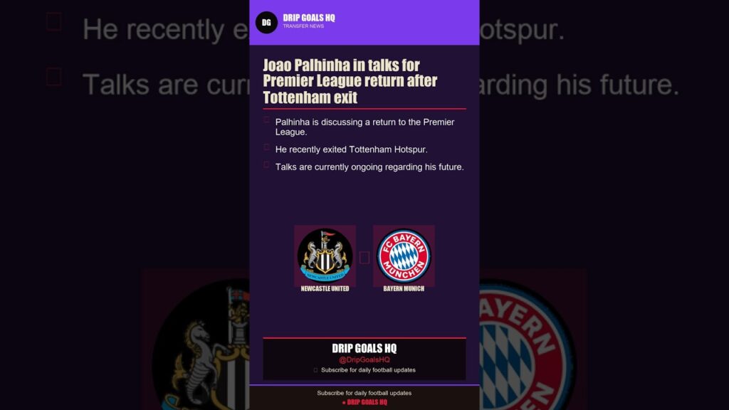 Joao Palhinha in talks for Premier League return after Tottenham exit #Shorts