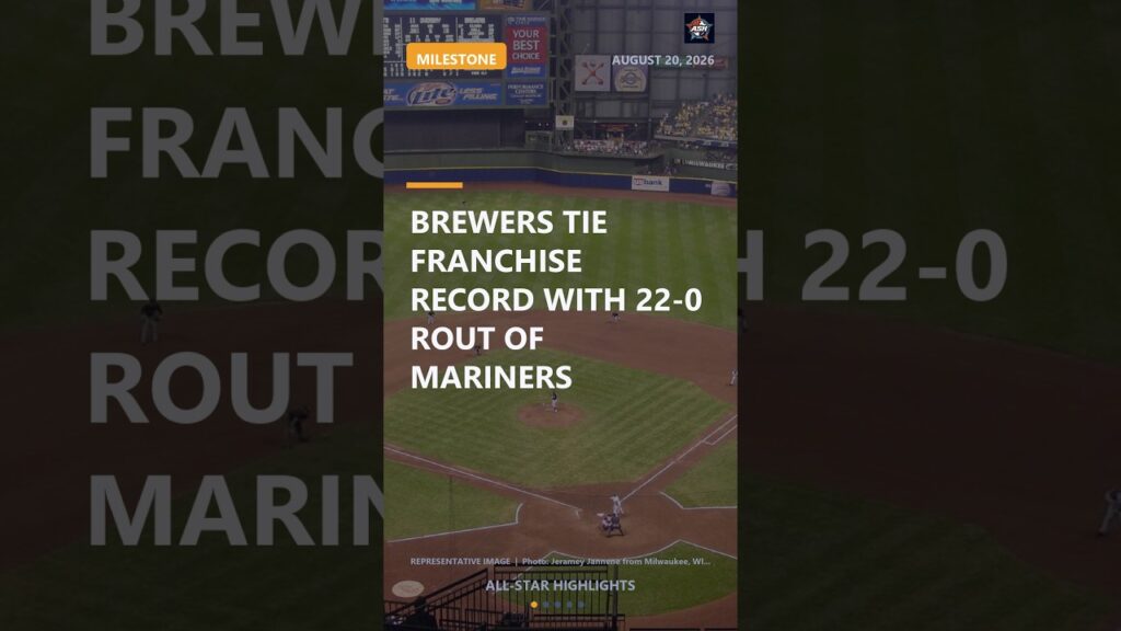 Brewers EXPLODE for 22 Runs, Tie Franchise Record vs Mariners