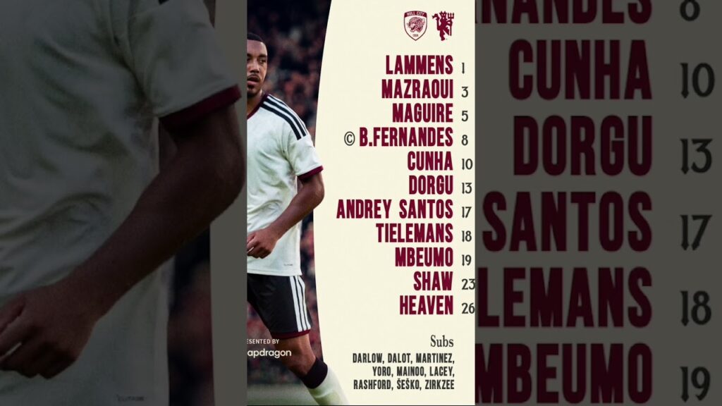 Team news for today’s game against Hull #premierleague #Hullmufc #Mufc #football