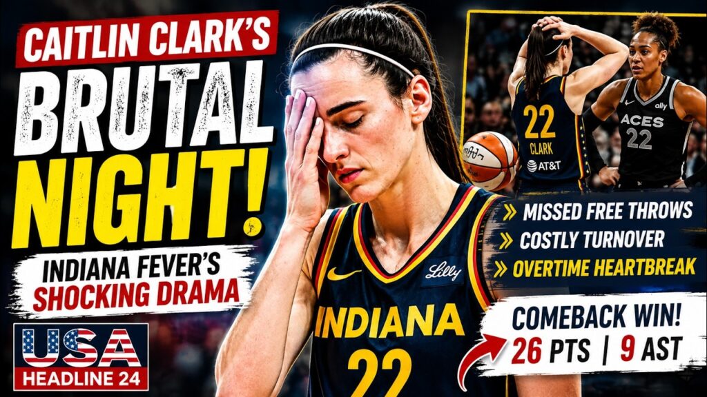 Caitlin Clark’s Brutal Night: Indiana Fever’s Shocking WNBA Drama | USA Sports News