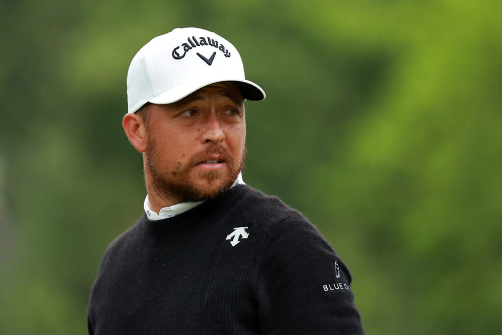 Xander Schauffele reacts after narrowly missing out on winning the Rocket Classic