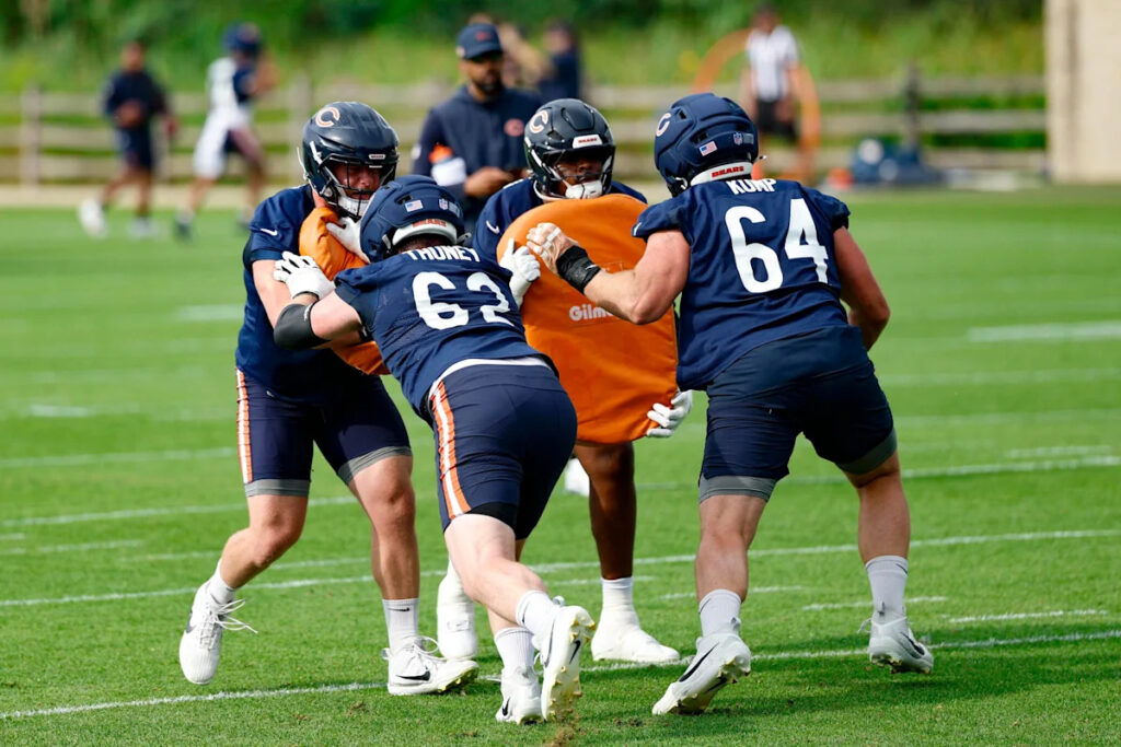 The Chicago Bears’ offensive line is coming together