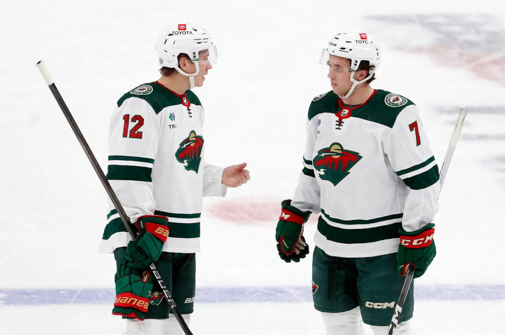 Minnesota Wild Standouts Matt Boldy, Brock Faber Hit The Ice In Minnesota