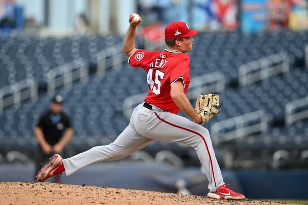 Nationals reportedly calling up pitching prospect Jackson Kent to fill out thin starting rotation