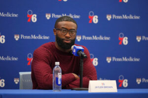 Jaylen Brown stresses that winning is his agenda with 76ers as questions about Jayson Tatum, Celtics follow him to Philly