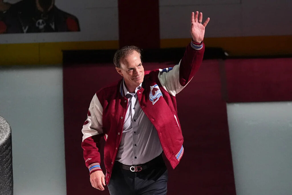 Front office exec Joe Sakic skates with Avs in alumni game as the Cale Makar extension talks roll on