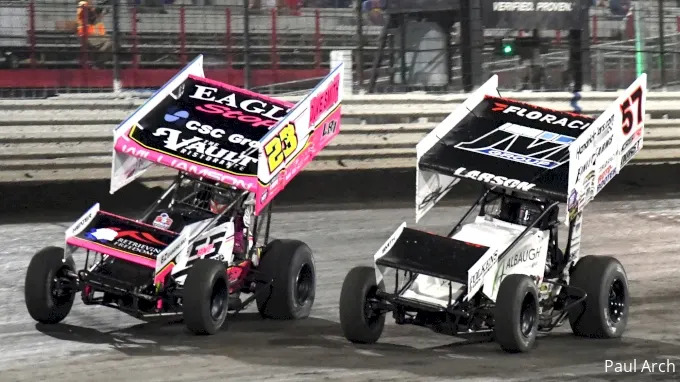 Kyle Larson Passes Garet Williamson Late For Knoxville Prelim Win Kyle Larson Passes Garet Williamson Late For Knoxville Prelim Win