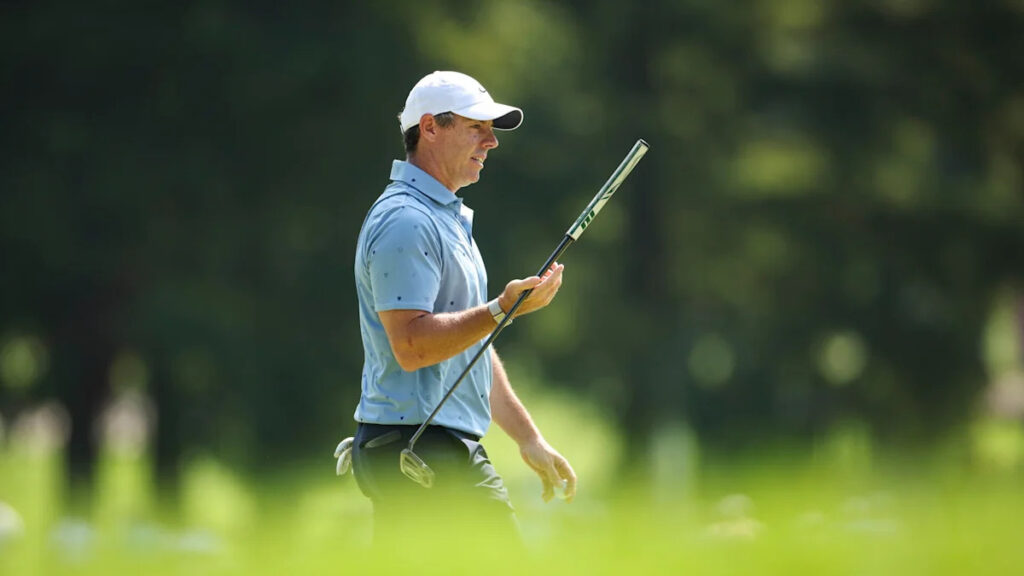 Rory McIlroy explains why he attached putter grips to 7-iron, lob wedge Rory McIlroy explains why he attached putter grips to 7-iron, lob wedge