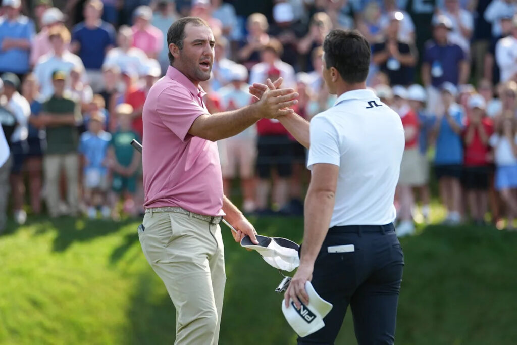 Viktor Hovland makes a statement about Scottie Scheffler after he wins the Tour Championship Viktor Hovland makes a statement about Scottie Scheffler after he wins the Tour Championship