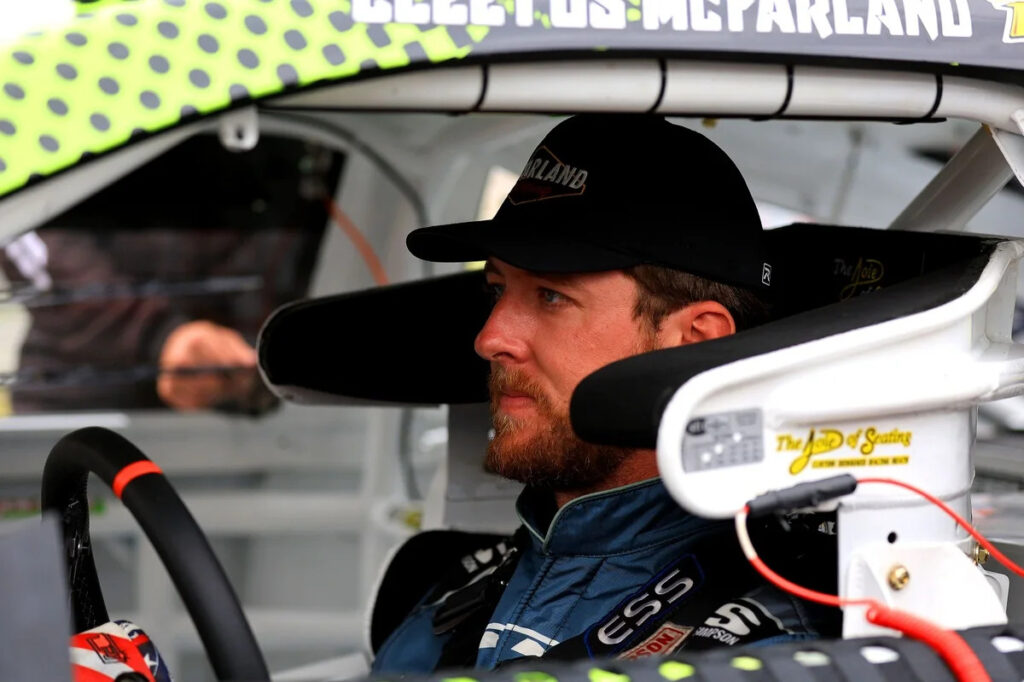 Cleetus McFarland wrecks out of Super Late Model debut in Battle at Berlin Cleetus McFarland wrecks out of Super Late Model debut in Battle at Berlin
