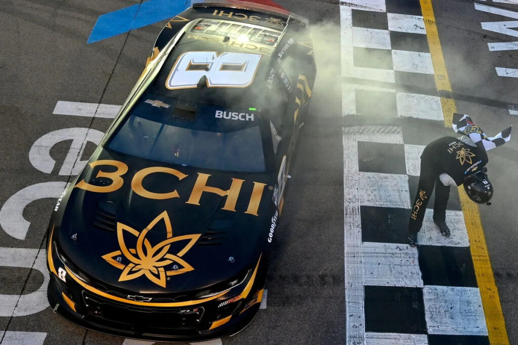 RCR set to honor Kyle Busch with paint scheme featuring iconic celebration RCR set to honor Kyle Busch with paint scheme featuring iconic celebration