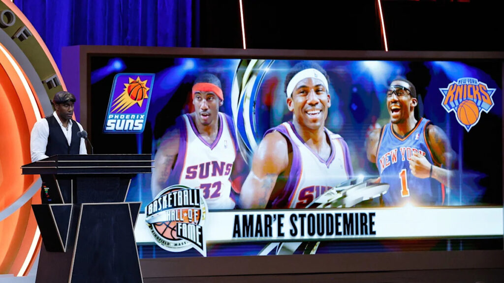 Watch highlights from Amare Stoudemire’s induction into Basketball Hall of Fame