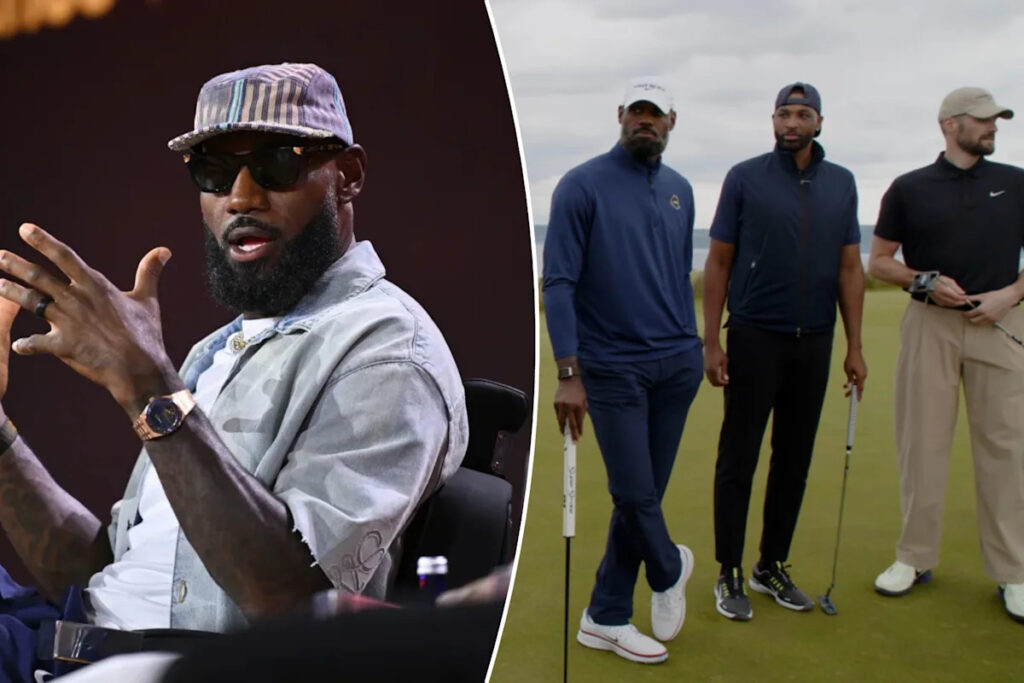 LeBron James launches golf YouTube channel in spectacular fashion LeBron James launches golf YouTube channel in spectacular fashion