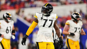 Broderick Jones will compete for the Cowboys’ right tackle job