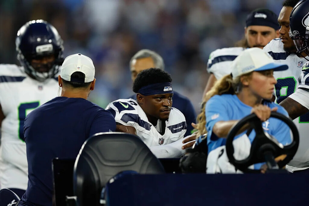 ‘Hard Knocks’ captures emotional moments after Seahawks rookie broke his ankle