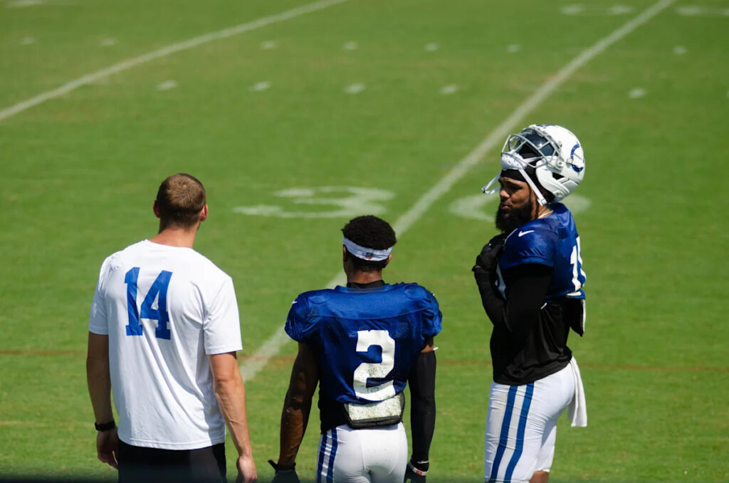 Keenan Allen makes debut as Colts close Grand Park era with second joint-practice against Falcons