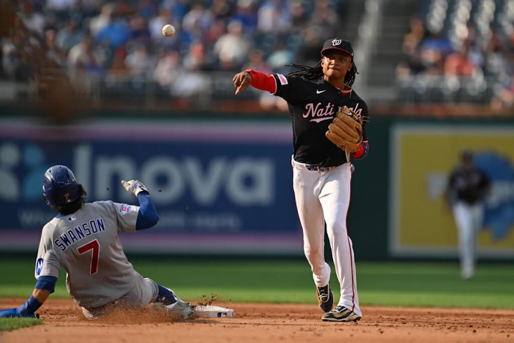 The Washington Nationals are planning to move CJ Abrams to second base The Washington Nationals are planning to move CJ Abrams to second base
