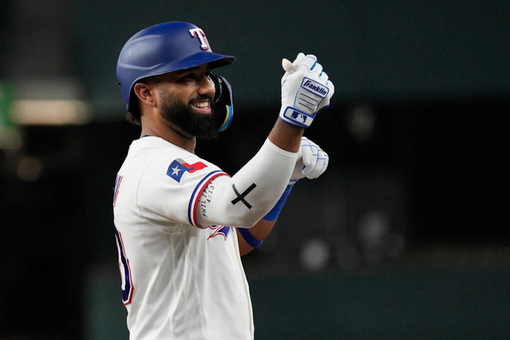 56-58 – Rangers walk it off, snap skid with 5-4 win over Giants 56-58 – Rangers walk it off, snap skid with 5-4 win over Giants