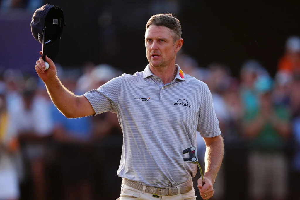 Justin Rose moves into contention after superb second round at Tour Championship