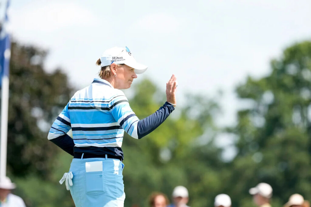 Back to the future: Annika Sorenstam, Karrie Webb tied for U.S. Senior Women’s Open lead Back to the future: Annika Sorenstam, Karrie Webb tied for U.S. Senior Women’s Open lead
