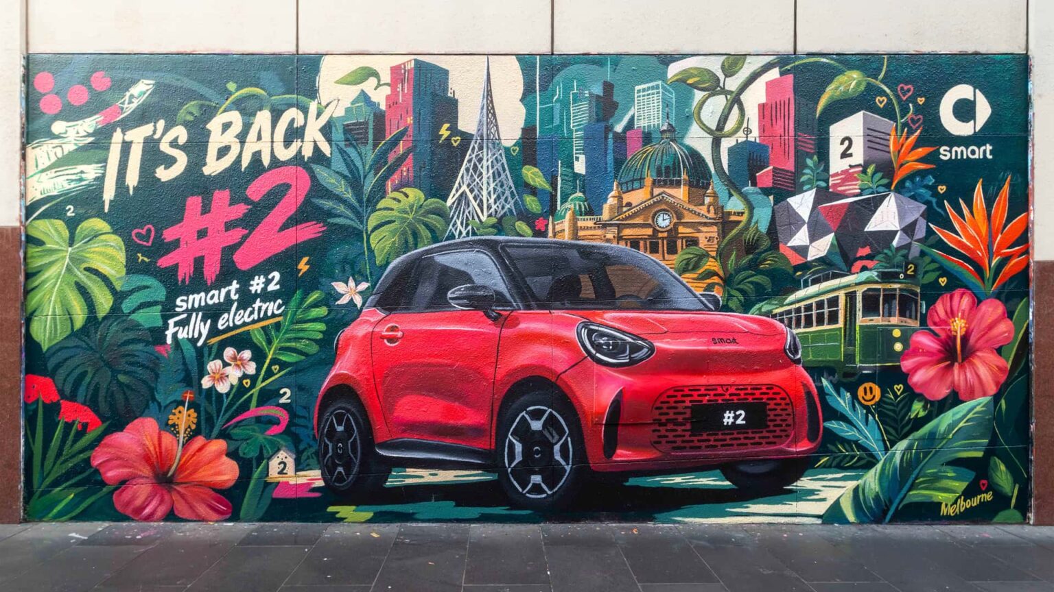 Smart #2 Design Revealed Early By City Murals