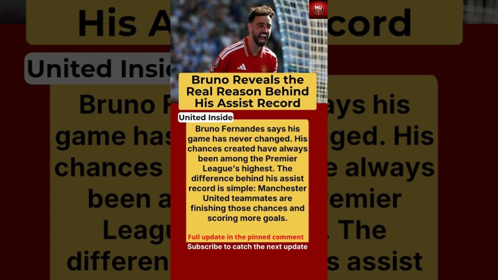 Bruno Fernandes Explains the Secret Behind His Premier League Assist Record