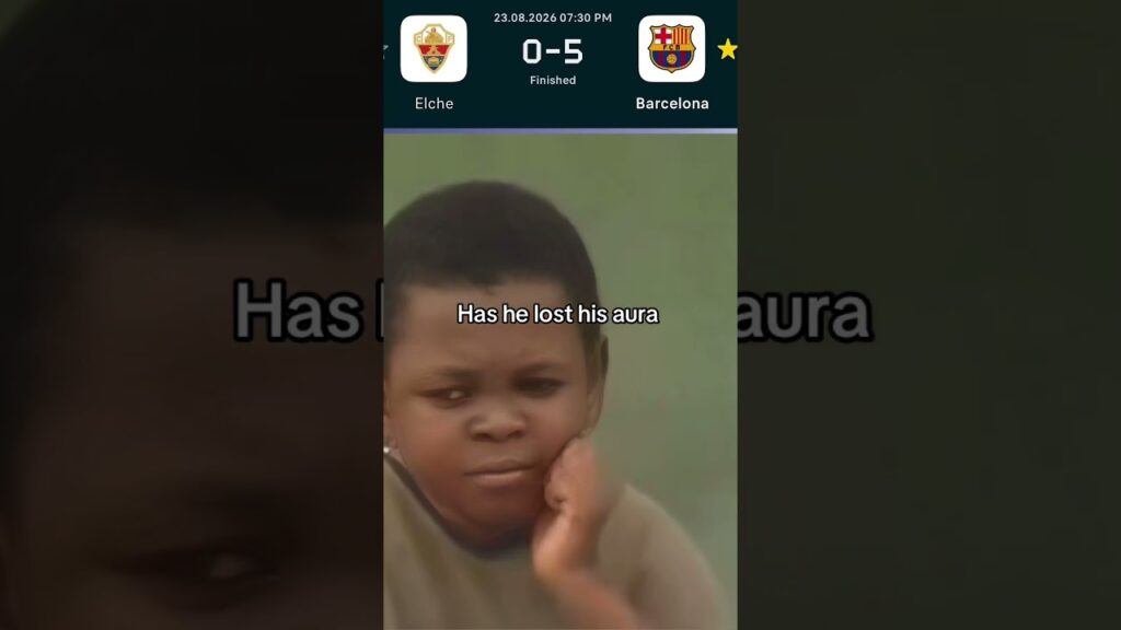 Lamine Yamal vs Elche 0-5 Highlights & Skills | Has He Lost His Aura? #funny #memes #barcelona