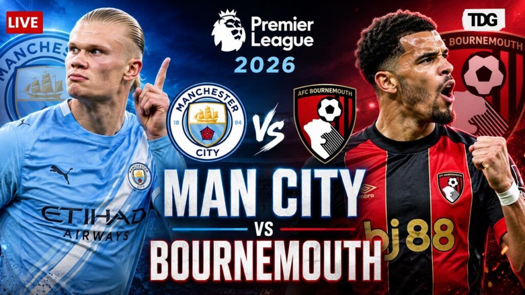 WATCH | Manchester City vs Bournemouth LIVE | Premier League 2026 | EPL MATCHDAY 1 | Man City |LIVE