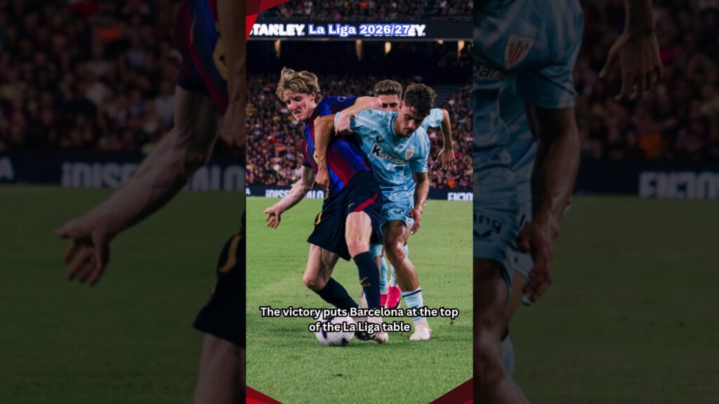 Barcelona vs Athletic Club – La Liga Highlights Fermin Lopez Raphinha