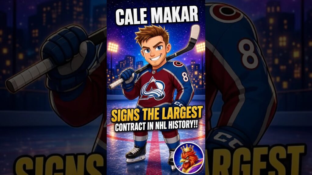 Cale Maker signs biggest contract in NHL history #nhl #coloradoavalanche #hockey