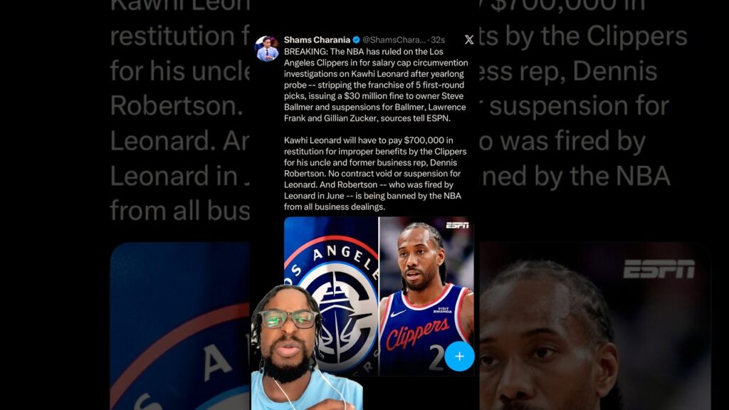 The NBA bans Kawhi Leonard’s uncle for league business; Clippers fined  million #nba #news #fyp