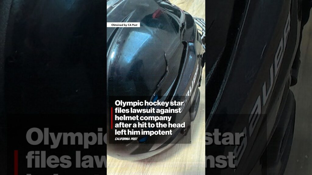 Olympic hockey star files lawsuit against helmet company after a hit to the head left him impotent