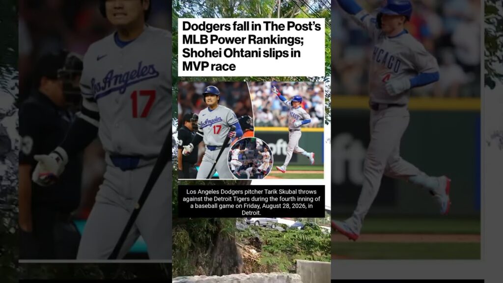 Dodgers fall in The Post’s MLB Power Rankings; Shohei Ohtani slips in MVP race#sports#news#mlbb