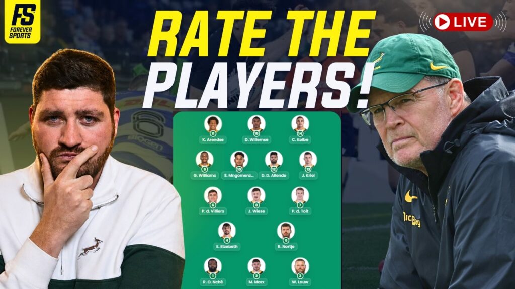 Rate the Players: Springboks vs All Blacks Player Ratings Baltimore | Rate Every Bok!