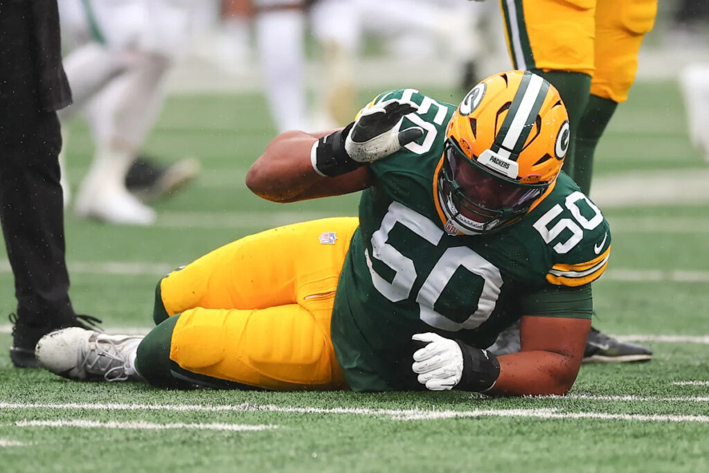 Struggling Packers lose starting RT Zach Bako-Bewele for the season to torn patellar tendon