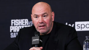 Dana White rages at UK reporters as Tyson Fury vs. Anthony Joshua hangs in limbo: ‘I’m involved in the f***ing fight’