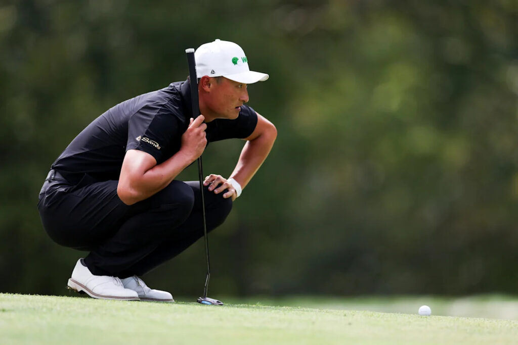 Haotong Li shoots 61 at Biltmore Championship to improve chances for PGA Tour card