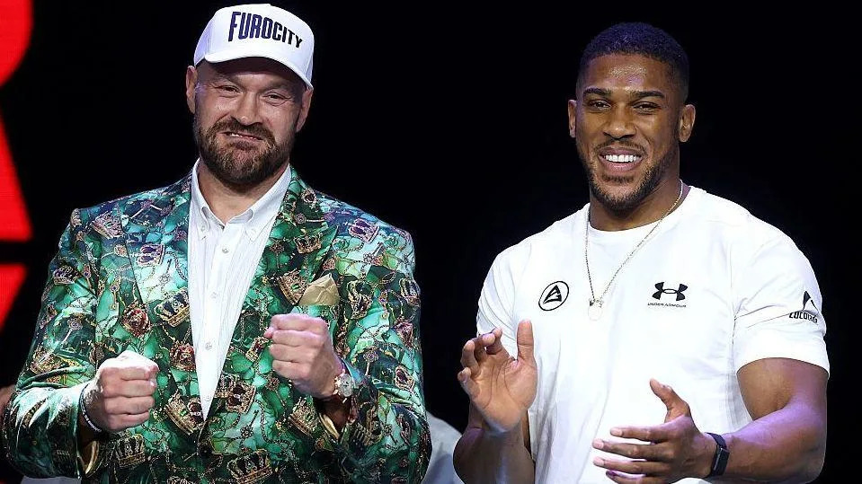 Respect and laughs as Fury and Joshua face off Respect and laughs as Fury and Joshua face off