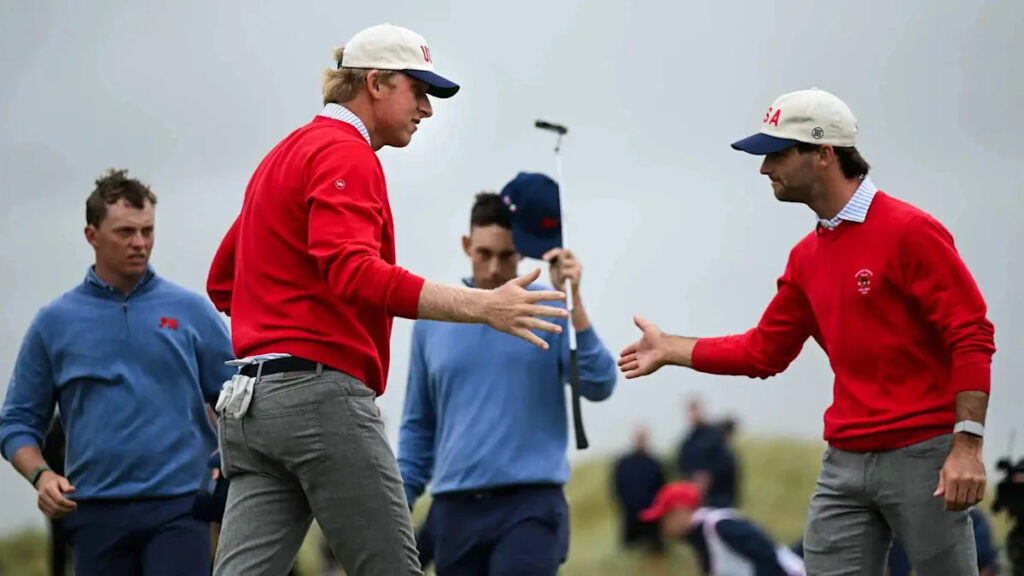 Team USA’s historic Sunday foursomes sweep has them on cusp of Walker Cup win Team USA’s historic Sunday foursomes sweep has them on cusp of Walker Cup win