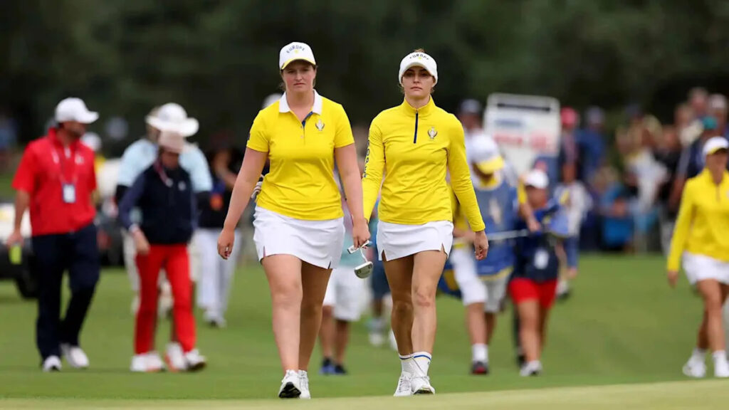 ‘That’s just golf’: Europe’s top duo still winless at Solheim Cup