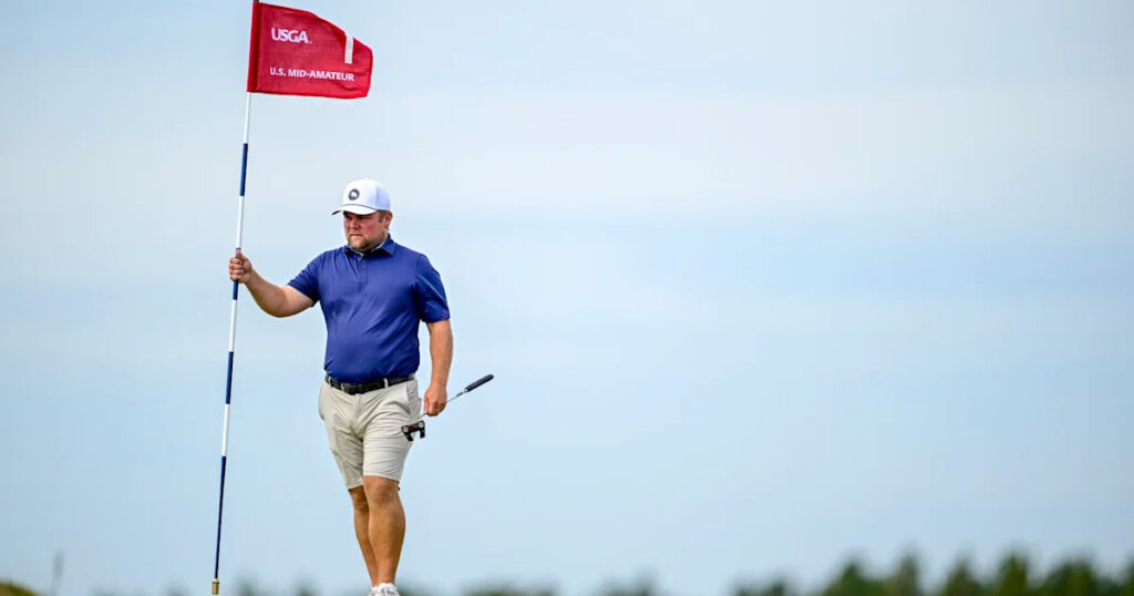 Local caddie limps – literally – into U.S. Mid-Amateur quarterfinals Local caddie limps – literally – into U.S. Mid-Amateur quarterfinals