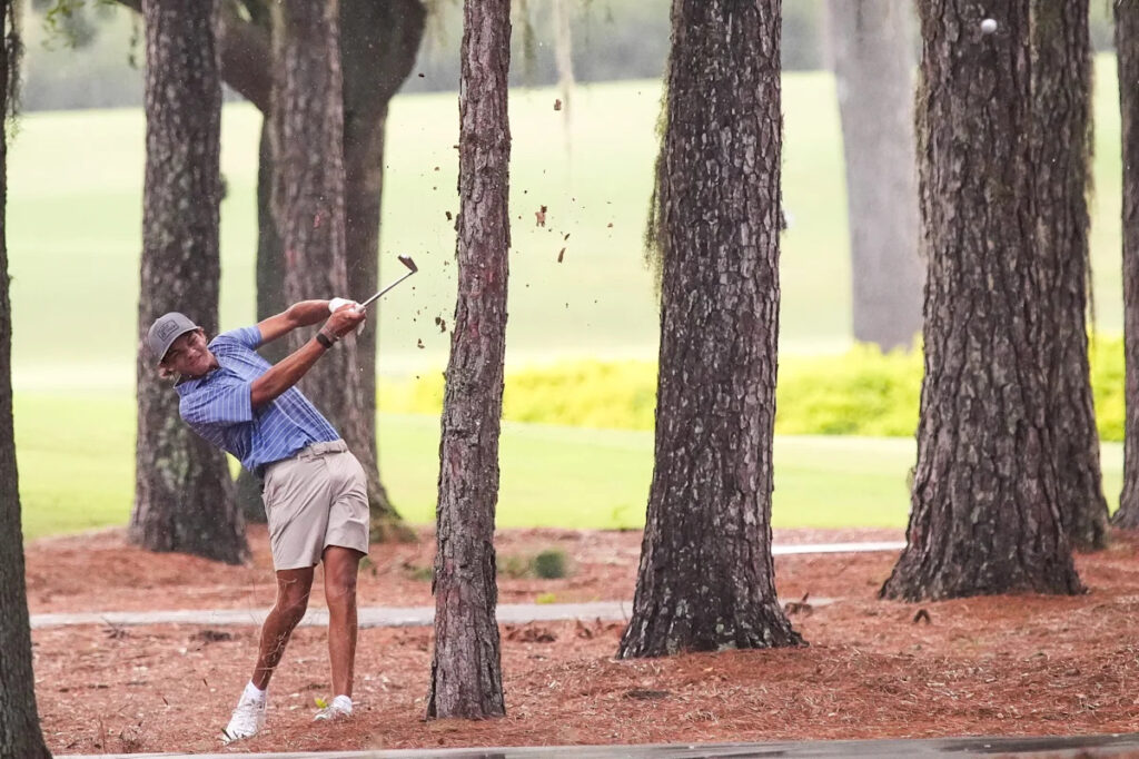 Charlie Woods Stumbles at Junior Players