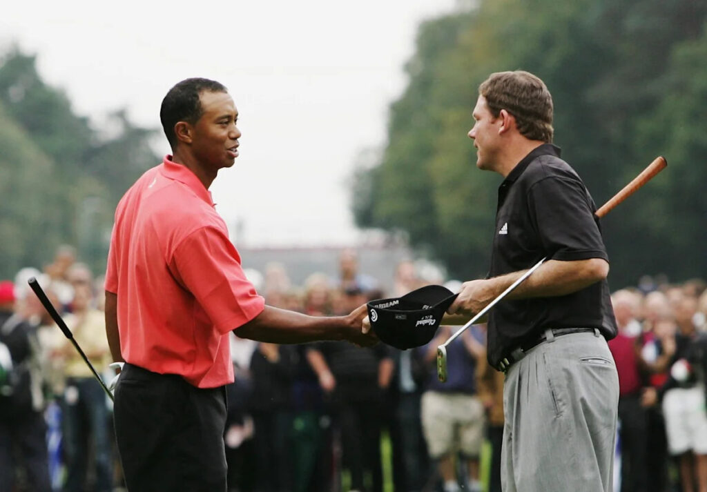He was the world no. 77 who shocked Tiger Woods and ended his 2006 run of five straight titles He was the world no. 77 who shocked Tiger Woods and ended his 2006 run of five straight titles